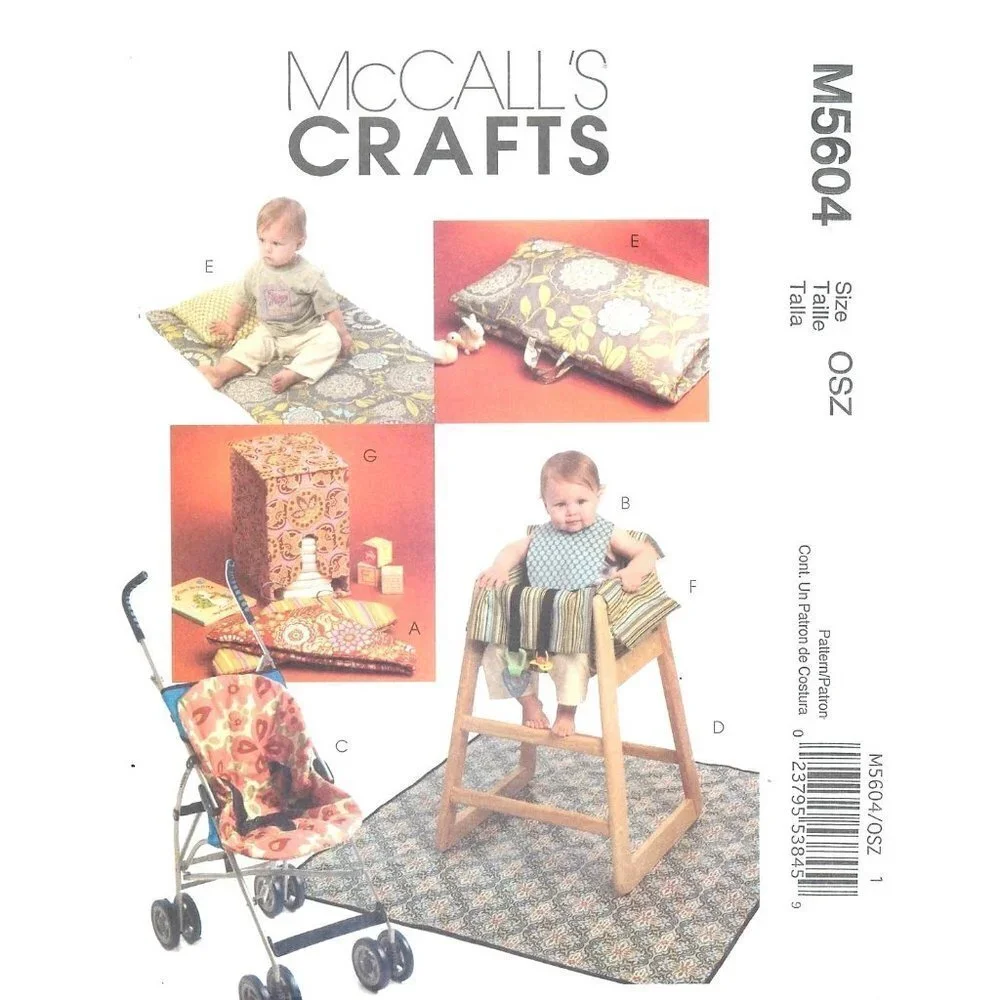 McCalls Sewing Pattern 5604 Baby Toddler Covers Mats